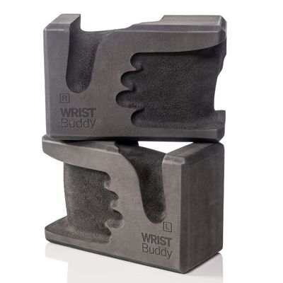 WRISTBuddy Yoga Blocks 2-Pack (Left + Right) Ergonomic, Hand-Shaped EVA Blocks for Wrist Relief & Better Grip | Doctor-Designed Support for Yoga, Pilates, Handstands, Push-Ups & Rehab