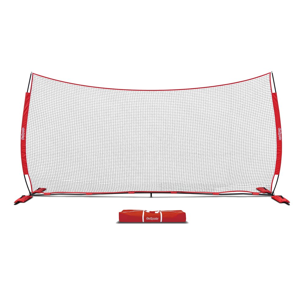 GoSports Portable Sports Barrier Net - 12 ft x 9 ft or 20 ft x 10 ft - Great for Any Sport - Includes Carry Bag