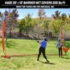 GoSports Portable Sports Barrier Net - 12 ft x 9 ft or 20 ft x 10 ft - Great for Any Sport - Includes Carry Bag view 2