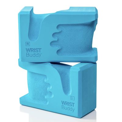 WRISTBuddy Yoga Blocks 2-Pack (Left + Right) Ergonomic, Hand-Shaped EVA Blocks for Wrist Relief & Better Grip | Doctor-Designed Support for Yoga, Pilates, Handstands, Push-Ups & Rehab