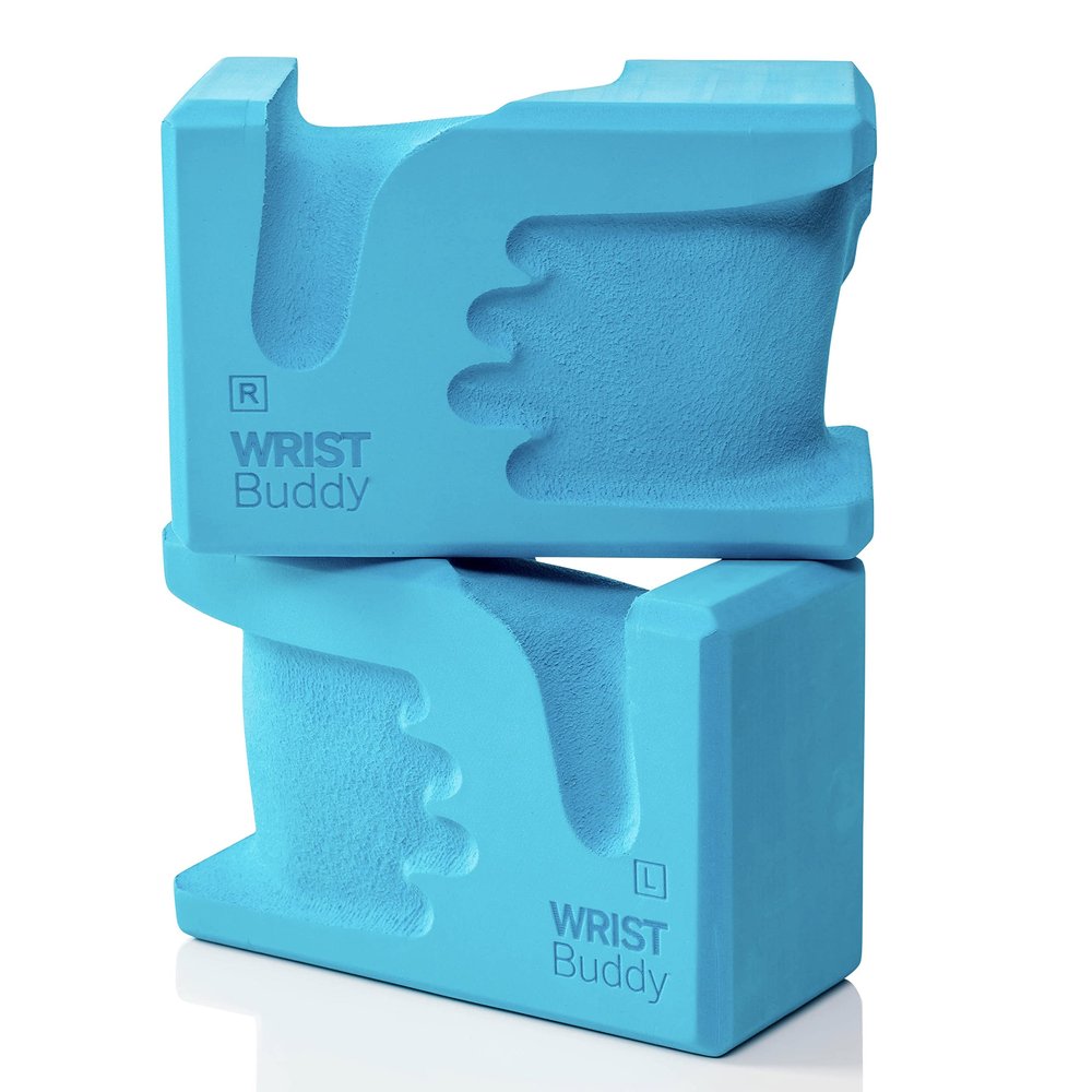 WRISTBuddy Yoga Blocks 2-Pack (Left + Right) Ergonomic, Hand-Shaped EVA Blocks for Wrist Relief & Better Grip | Doctor-Designed Support for Yoga, Pilates, Handstands, Push-Ups & Rehab