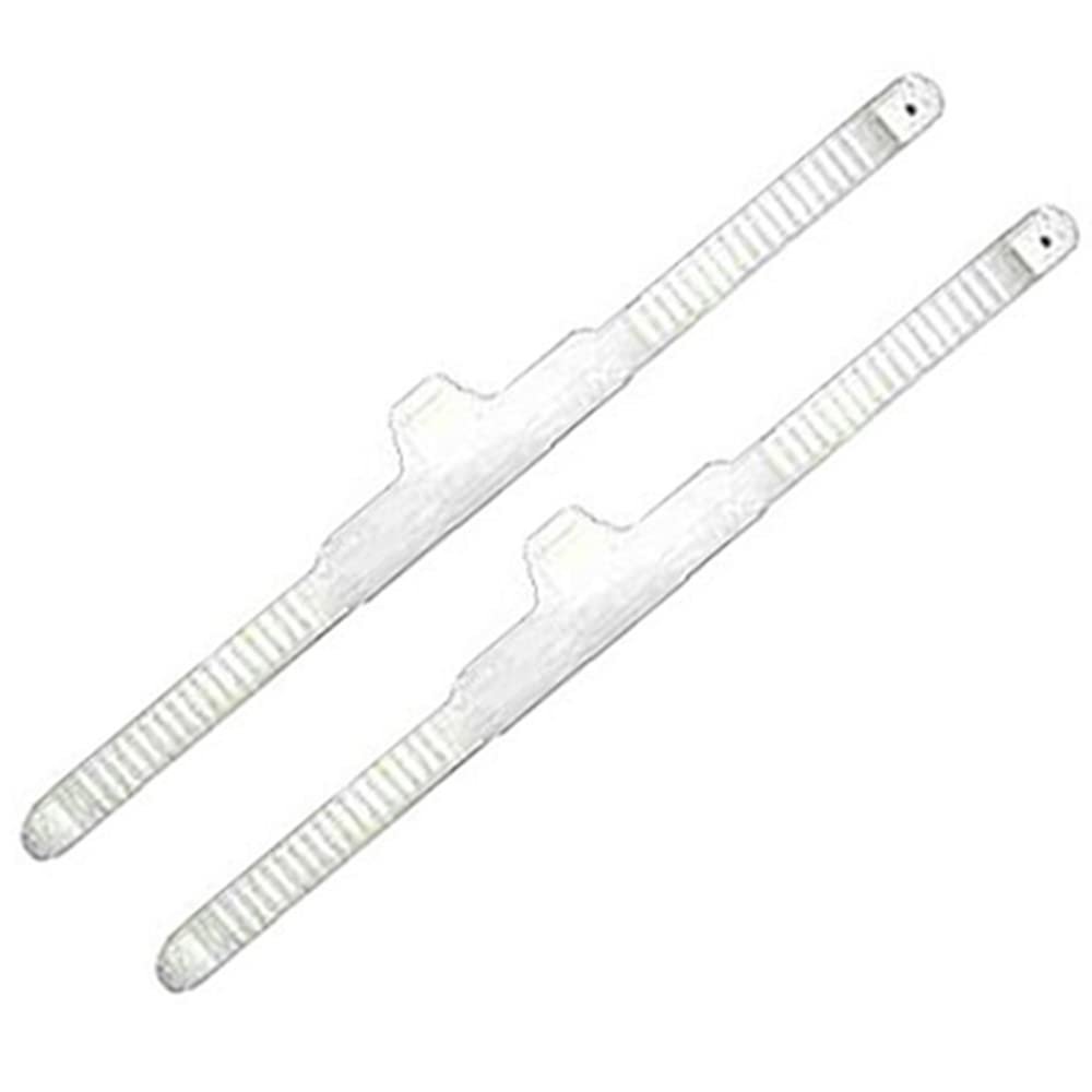 18" Adjustable Rubber fin Strap Pair, Diving fin Replacement Straps, Clear
