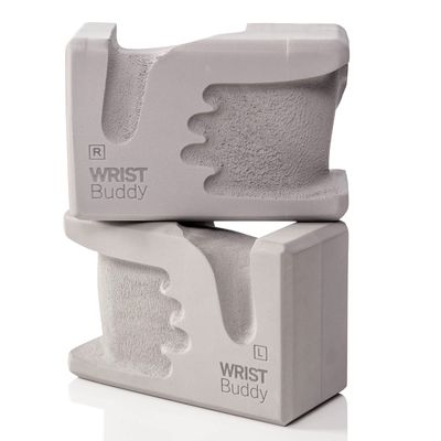 WRISTBuddy Yoga Blocks 2-Pack (Left + Right) Ergonomic, Hand-Shaped EVA Blocks for Wrist Relief & Better Grip | Doctor-Designed Support for Yoga, Pilates, Handstands, Push-Ups & Rehab