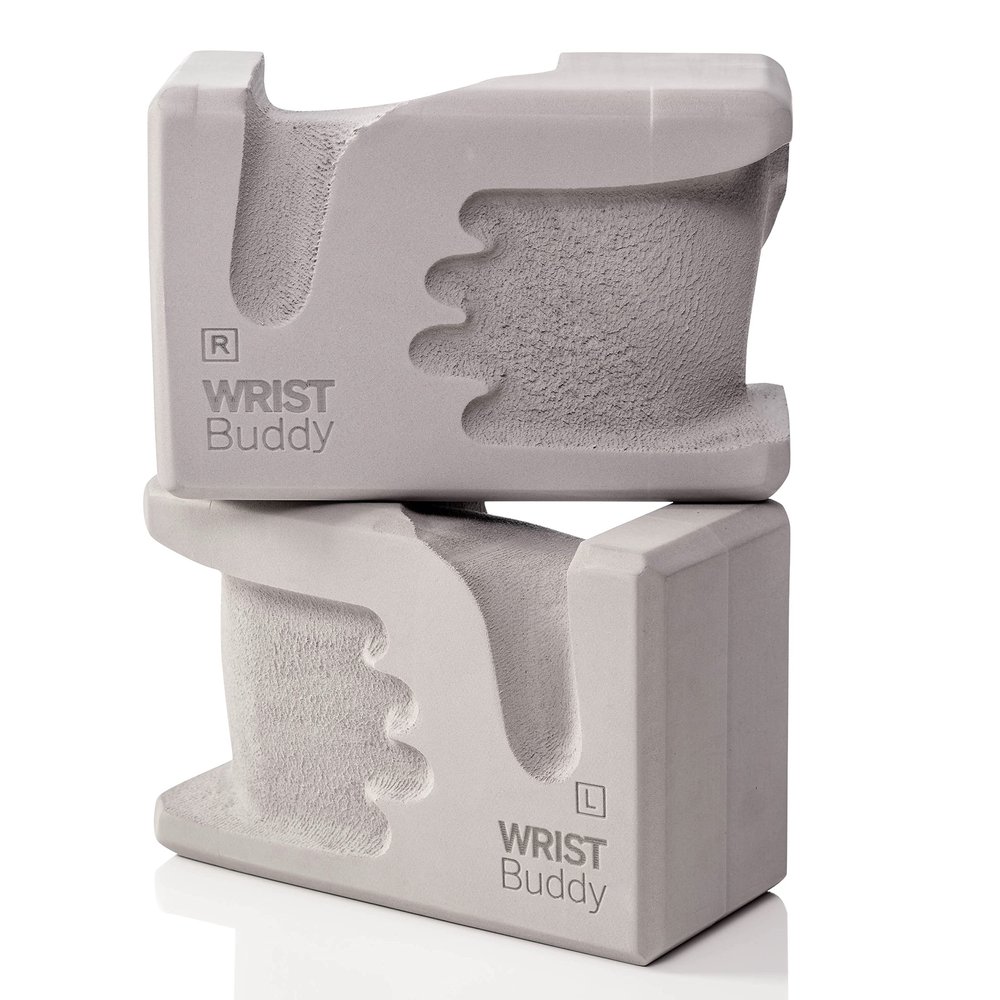 WRISTBuddy Yoga Blocks 2-Pack (Left + Right) Ergonomic, Hand-Shaped EVA Blocks for Wrist Relief & Better Grip | Doctor-Designed Support for Yoga, Pilates, Handstands, Push-Ups & Rehab