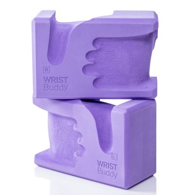 WRISTBuddy Yoga Blocks 2-Pack (Left + Right) Ergonomic, Hand-Shaped EVA Blocks for Wrist Relief & Better Grip | Doctor-Designed Support for Yoga, Pilates, Handstands, Push-Ups & Rehab
