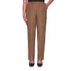 Alfred Dunner womens Plus-sizeclassic Signature Fit Textured Trousers With All-around Elastic Waistband Casual Pants, Taupe, 24 Plus view 1