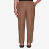 Alfred Dunner womens Plus-sizeclassic Signature Fit Textured Trousers With All-around Elastic Waistband Casual Pants, Taupe, 24 Plus view 3