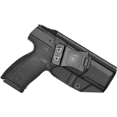 Amberide CZ P-10 C IWB Holster, Kydex-Boltaron Inside Waistband Carry Fit CZ P-10 C 9mm, Quick Draw, Secure Retention, 030 Cant