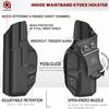 Amberide CZ P-10 C IWB Holster, Kydex-Boltaron Inside Waistband Carry Fit CZ P-10 C 9mm, Quick Draw, Secure Retention, 030 Cant view 4