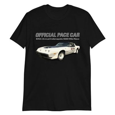 1980 Trans Am Official Pace Car 64th Indianapolis 500 Mile Race Short-Sleeve Unisex T-Shirt Black
