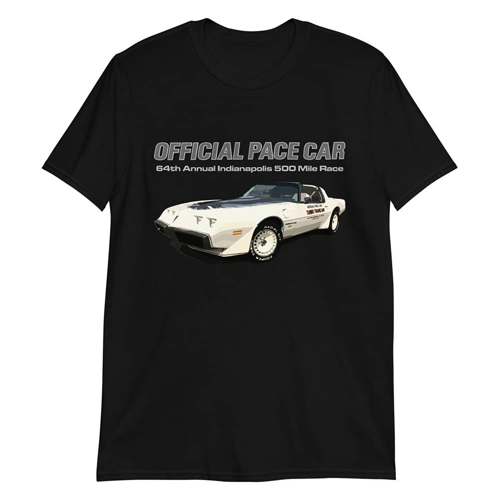 1980 Trans Am Official Pace Car 64th Indianapolis 500 Mile Race Short-Sleeve Unisex T-Shirt Black