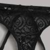 3 Pack Briefs for Women's Sexy Panties Lace Open Thong G-Pants Lingerie Modal Underwear Mid-Waist Underpants view 2