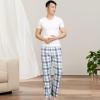 HomyComy Men's Pajama Pants Soft Sleep Pants Pajama Bottoms Cotton Lounge Pants with Pockets view 2