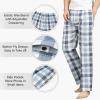 HomyComy Men's Pajama Pants Soft Sleep Pants Pajama Bottoms Cotton Lounge Pants with Pockets view 3
