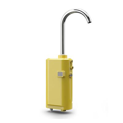 FFYUE Intelligent Induction Fishing Water Dispenser, Fishing Box Oxygen Pump, Night Fishing Light, Outdoor Water Absorber, Green, Yellow, Blue, White,Yellow