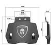 1.75'' Paddle for Holster, OWB Gun Holster Paddle Kit, Outside Waistband Paddle for Holsters, Paddle Kit with Metal Washers/Screws/Slotted Binding Posts/Washers view 2