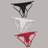 3 Pack Briefs for Women's Sexy Panties Lace Open Thong G-Pants Lingerie Modal Underwear Mid-Waist Underpants view 4