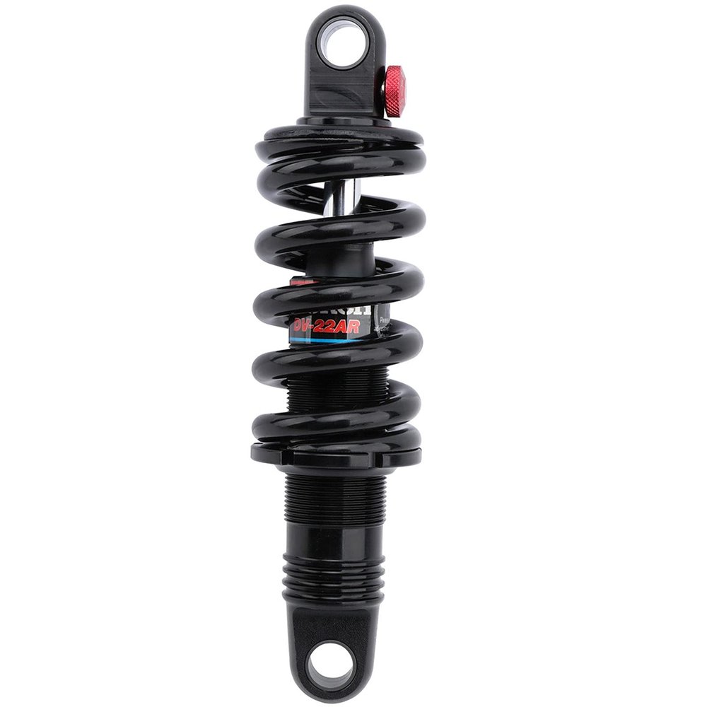 LYYCX Coil Spring Rear Shock Absorber Rear Biliary Spring Shock Suspensions 125mm/165mm 150-1000lbs Damping Adjustable-Black (Color : 850lbs, Size : 190mm)