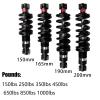 LYYCX Coil Spring Rear Shock Absorber Rear Biliary Spring Shock Suspensions 125mm/165mm 150-1000lbs Damping Adjustable-Black (Color : 850lbs, Size : 190mm) view 4