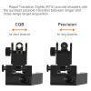 Fiber Optics Iron Sights, Low Profile 45 Degree Front and Rear Backup AR Sights, All Metal Construction Two Aperture Sight with Red and Green Dots for Picatinny and Weaver Rail view 3
