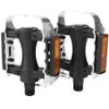 Bike Pedals, Lightweight Anti-Skid Black Mountain Bike Pedals, Alloy + Plastic for Mountain Bike Racing Bike view 1