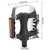 Bike Pedals, Lightweight Anti-Skid Black Mountain Bike Pedals, Alloy + Plastic for Mountain Bike Racing Bike view 3
