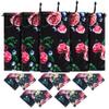 5 Pcs Microfiber Case Pouch Bags Glasses Sunglasses Cases with 5 Pcs Matching Cleaning Cloths view 1
