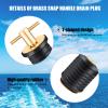 2 Pcs T-Handle Boat Drain Plug Brass Drain Snap Plug for Boat Marine 1 Inch view 3