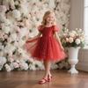 Otter MOMO Toddler/Little Girls Mary Jane Ballerina Flats Shoes Slip-on School Party Red Dress Shoes Size 12 view 3