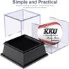 KKU Baseball Display Case, Baseball Holder for Ball Display Cube Box, UV Protected Acrylic Baseball Storage Official Size Box , Memorabilia Display Case for Baseball view 4