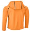 Boys Girls Hooded Sun Shirts UPF50+ Long Sleeve Hoodie Quick Dry Rash Guard Swim Shirts Fishing Hiking Surfing Thumb Holes Orange view 4