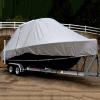 11-27FT Boat Cover, Trailerable Boat Cover 300D Oxford Heavy Duty All Weather Outdoor Protection Waterproof UV Protected Fit yacht Speedboat V-Hull Tri-Hull Fishing Ski Pro-Style Bass Boats ,11to13ft view 3