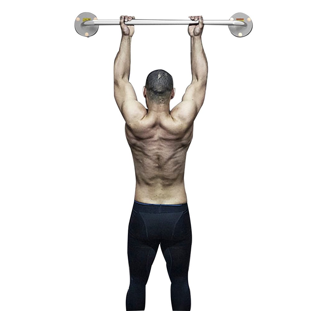 Pull-Up Bar Wall-Mounted Pull-up Bar, Horizontal Bars On Stainless Steel Doors, Home Gym Muscle Training, Aerobic Exercise (Size : 100cm)