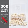 uolent Cleaning Cotton Wool Felt Cleaning Pellets for Maintenance .25 Caliber 300 Counts with Storage Box UOLENT view 2