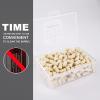 uolent Cleaning Cotton Wool Felt Cleaning Pellets for Maintenance .25 Caliber 300 Counts with Storage Box UOLENT view 3