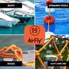 AirFly Twisted Polypropylene Rope - 1/4" Floating Poly Pro Cord 100 Ft - Ideal for Crab Traps, Maritime Applications, Low Slip, Flexible, Easy to Knot, Orange view 3