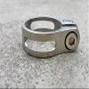 31.8/34.9mm Bicycle Titanium Alloy Seatpost Holder Clip Bike Ti Seat Post Clamp (Titanium gray, 34.9mm) view 1