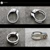 31.8/34.9mm Bicycle Titanium Alloy Seatpost Holder Clip Bike Ti Seat Post Clamp (Titanium gray, 34.9mm) view 3