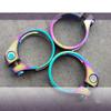 31.8/34.9mm Bicycle Titanium Alloy Seatpost Holder Clip Bike Ti Seat Post Clamp (Rainbow, 31.8mm) view 1