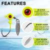 Crappie Jigs Heads for Fishing, Crappie Jig Hook Lures with Underspin Spinner Blade 1/32 1/16 1/8 3/16 oz Jig Head for Bass Trout Panfish Freshwater Saltwater view 2