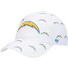 '47 Women's White Los Angeles Chargers Team Confetti Clean Up Adjustable Hat view 1