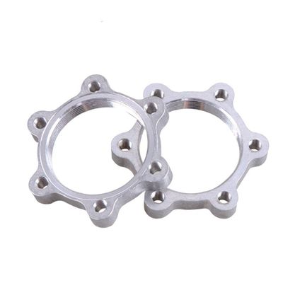 2Pcs Bike Freewheel Threaded Hub Disks 48MM Flange Adapters for 6-bolt disc brake rotor Universal