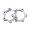 2Pcs Bike Freewheel Threaded Hub Disks 48MM Flange Adapters for 6-bolt disc brake rotor Universal view 1