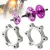 2Pcs Bike Freewheel Threaded Hub Disks 48MM Flange Adapters for 6-bolt disc brake rotor Universal view 3
