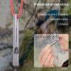 Boundless Voyage 2pcs Loudest Titanium Emergency Whistle with Lanyard for Camping Hiking Sports Traning Survival Ti9010O view 2
