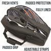 Athletico Tennis Bag and Racketball Bag - Tennis Bags for Women and Men to Hold Tennis Racket, Racquetball Racket, Pickleball Paddles and Other Equipment or Gear (Black) view 4