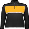 Holloway Sportswear Womens Prism Bold 1/4 Zip Pullover XL Black/Gold view 3