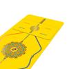 Liforme Yoga Pad - Free Bag Included - Patented Alignment System, Warrior-like Grip, Non-slip, Eco-friendly, 4.2mm thick pad for knee, elbow and hand support during Yoga (Yellow) view 3