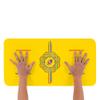 Liforme Yoga Pad - Free Bag Included - Patented Alignment System, Warrior-like Grip, Non-slip, Eco-friendly, 4.2mm thick pad for knee, elbow and hand support during Yoga (Yellow) view 4