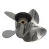 ARKDOZA 4 Blades Propeller 13x19 Fits for Suzuki Outboard 50HP-130HP Stainless Steel Prop SS 15 Tooth Right Rotation view 2